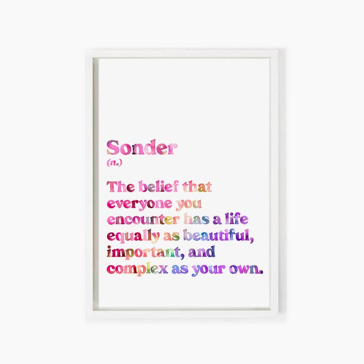 Sonder Definitie (Regenboog) Kunstdruk voor wholesale door Julia Ockert