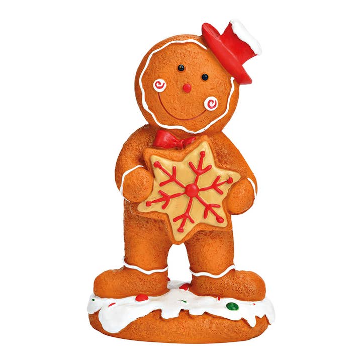 Lebkuchenfigur Junge aus Poly braun (B/H/T) 9x15x6cm für den Großhandel von Wurm