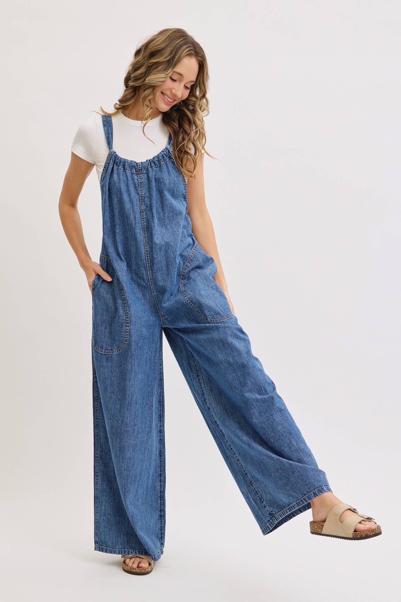 BLEU DENIM COMBINAISON EN JEAN en vente sur Faire4