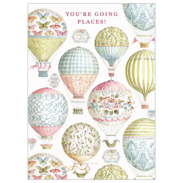 Hot Air Balloons - Graduation For Her Card for wholesale by Legacy