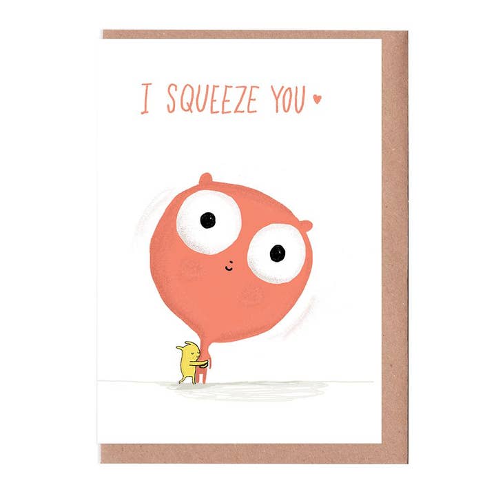 I Squeeze You Card for wholesale by Sarah Ray