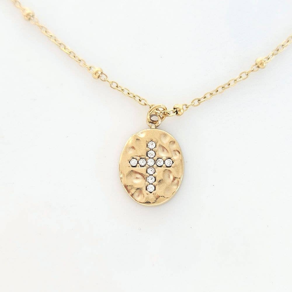 LITCHI - Vente Colliers à pendentif - Collier médaillon croix Spirit0