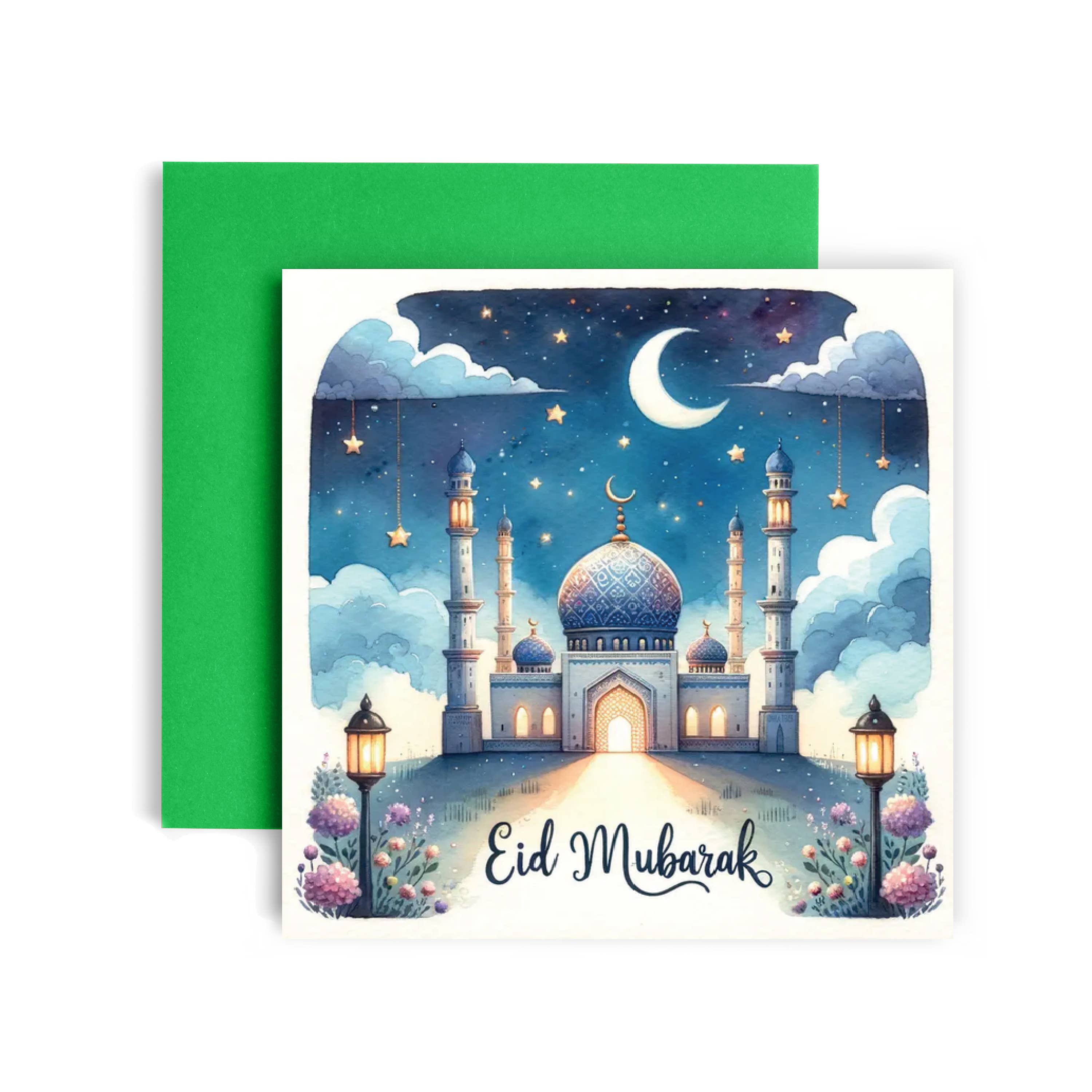 Huxters – wholesale Birthday card – Eid Mubarak Ramadan Happy Eid al-Fitr Card0