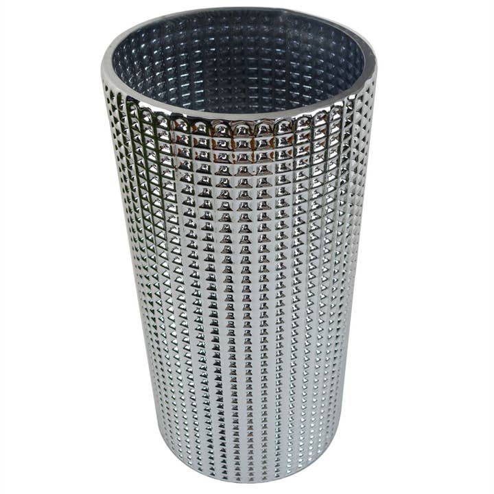 Leaf Design UK LTD – wholesale Vase – Glass Vase Silver Dot Glass Vase 30cm4