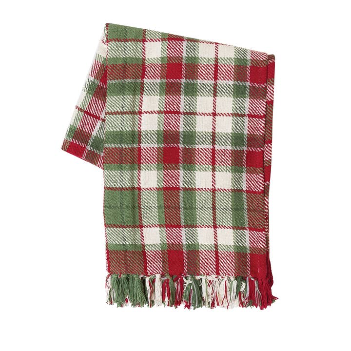 C&F Home - Wholesale Throw Blanket - Christmas Owen Red Plaid Throw Blanket1