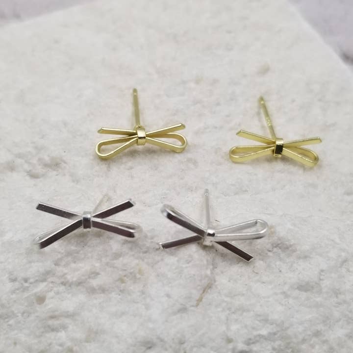 Mini Bowknot Earrings for wholesale by Treasure Wholesale