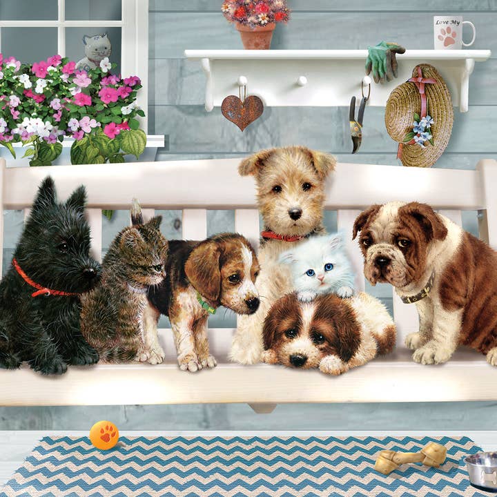 Puzzle Porch Swing Buddies (plateau) de 35 pièces pour la vente par Outset Games and Cobble Hill Puzzles