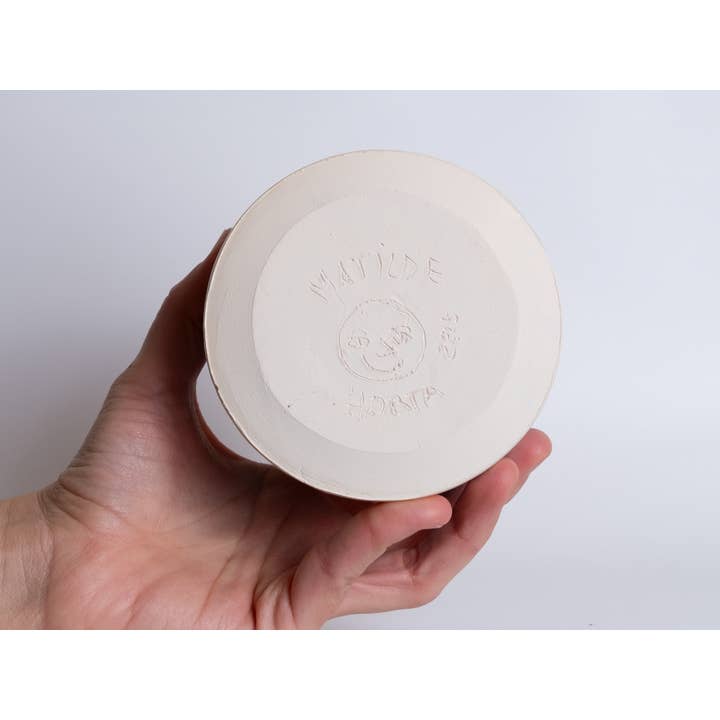 Matilde Horta - Wholesale Pen & Pencil Holder - Blue Fish - Ceramic pencil holder cup - 90x80x80mm3