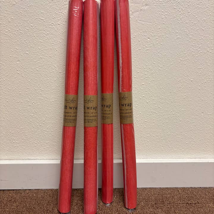 everglow handmade - Wholesale Wrapping Paper Roll - Cherry | Red & White Stripes Christmas Valentines Gift Wrap 2