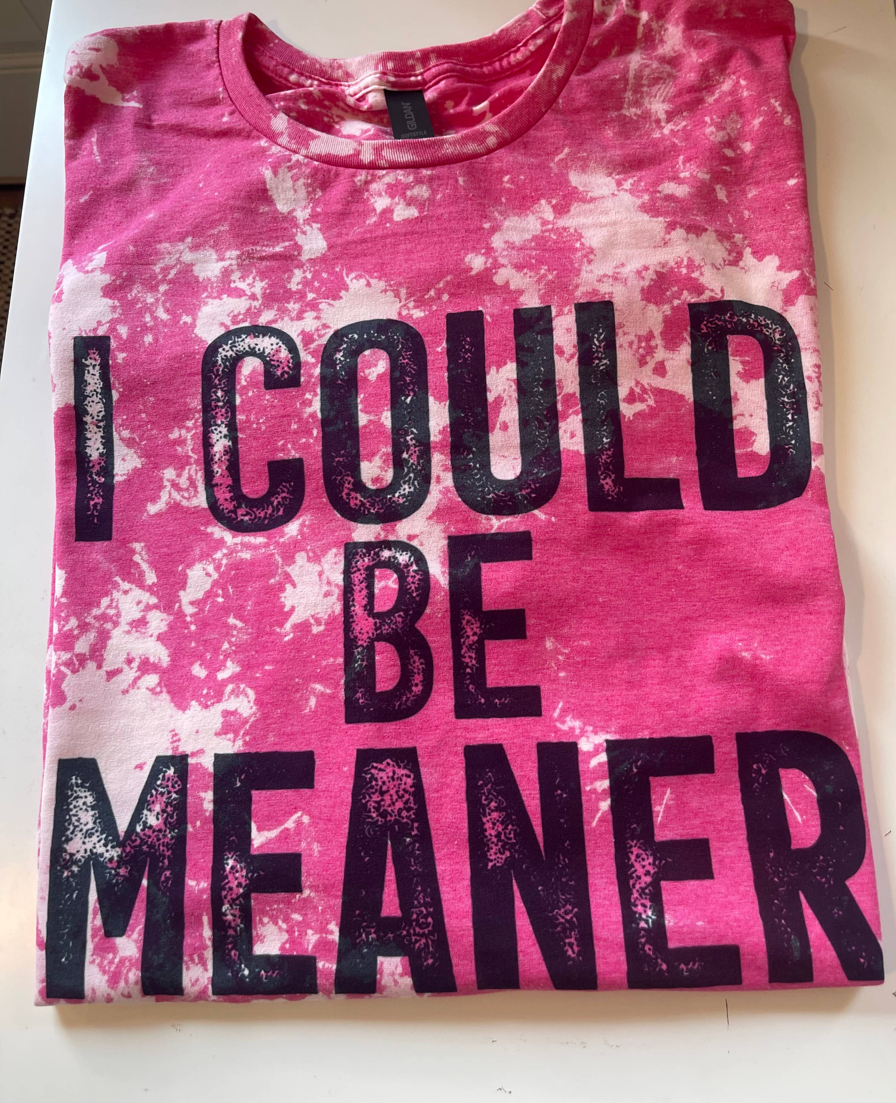 StricklandDesignCo - Wholesale Screen Printed T-Shirt - Women's - i could be meaner shirt