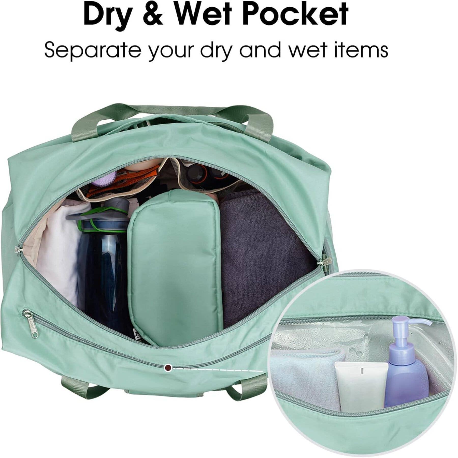 wandf – Großhandel Weekender-Tasche – Damen – Ceneda 20" Sporttasche mit Nassfach und Schuhfach17