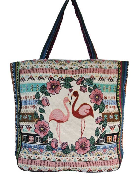 Flamingo Boheemse wandtapijttas voor wholesale door Cap Zone