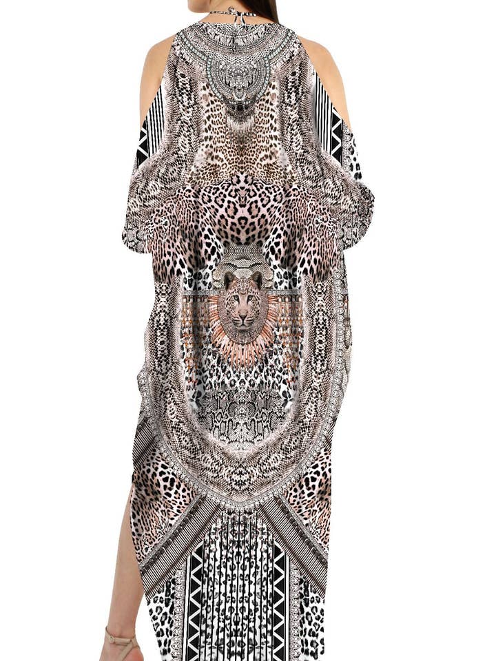 Caftán de hombros abiertos para venta al por mayor de Kyle x Shahida