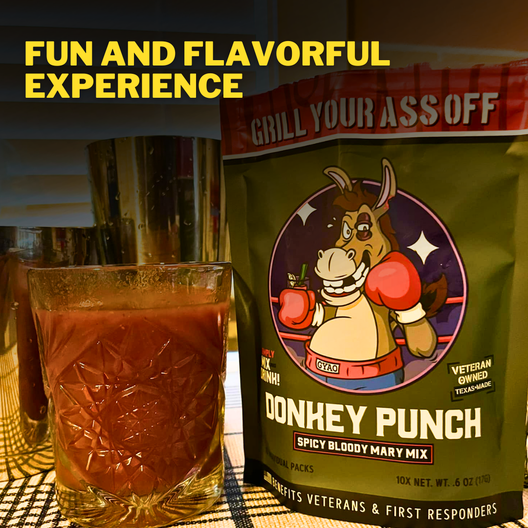 Grill Your Ass Off - Spices, Rubs, Seasonings, Sauces, Jerky - Wholesale Rub - Donkey Punch Spicy Bloody Mary Mix -Hot & Spicy4