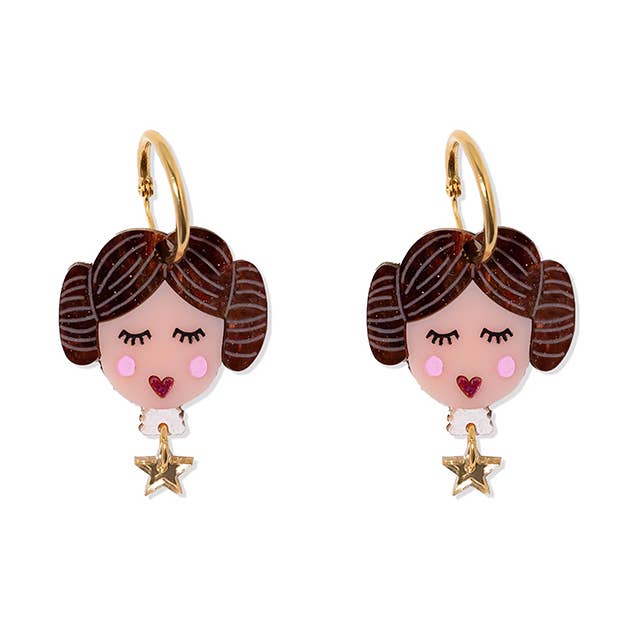 Orecchini Princess Leia per la vendita all'ingrosso da parte di Vinuesa shop