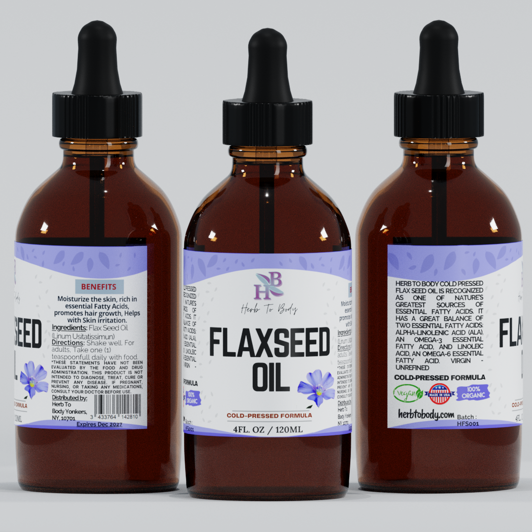 Herb To Body - Wholesale Oral Supplement/Vitamin - Flaxseed Oil - Cold Pressed Formula3