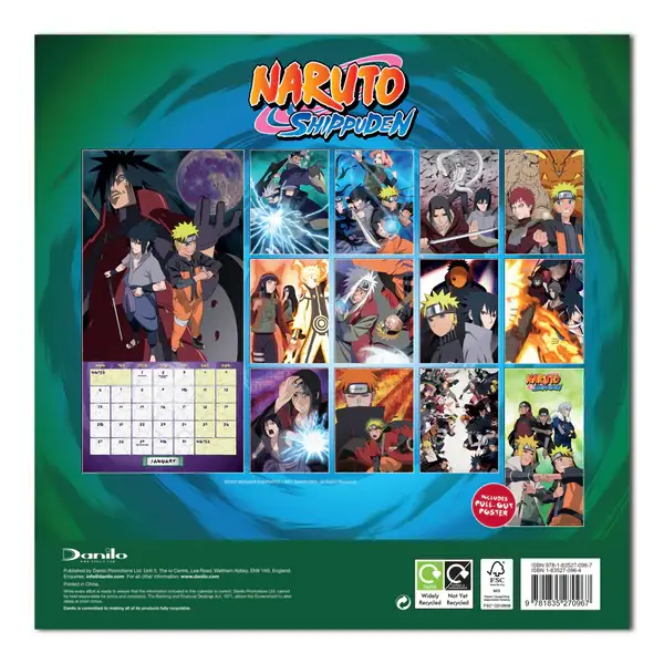 Close Up GmbH – wholesale Kalender – Naruto Shippuden Kalender 20251