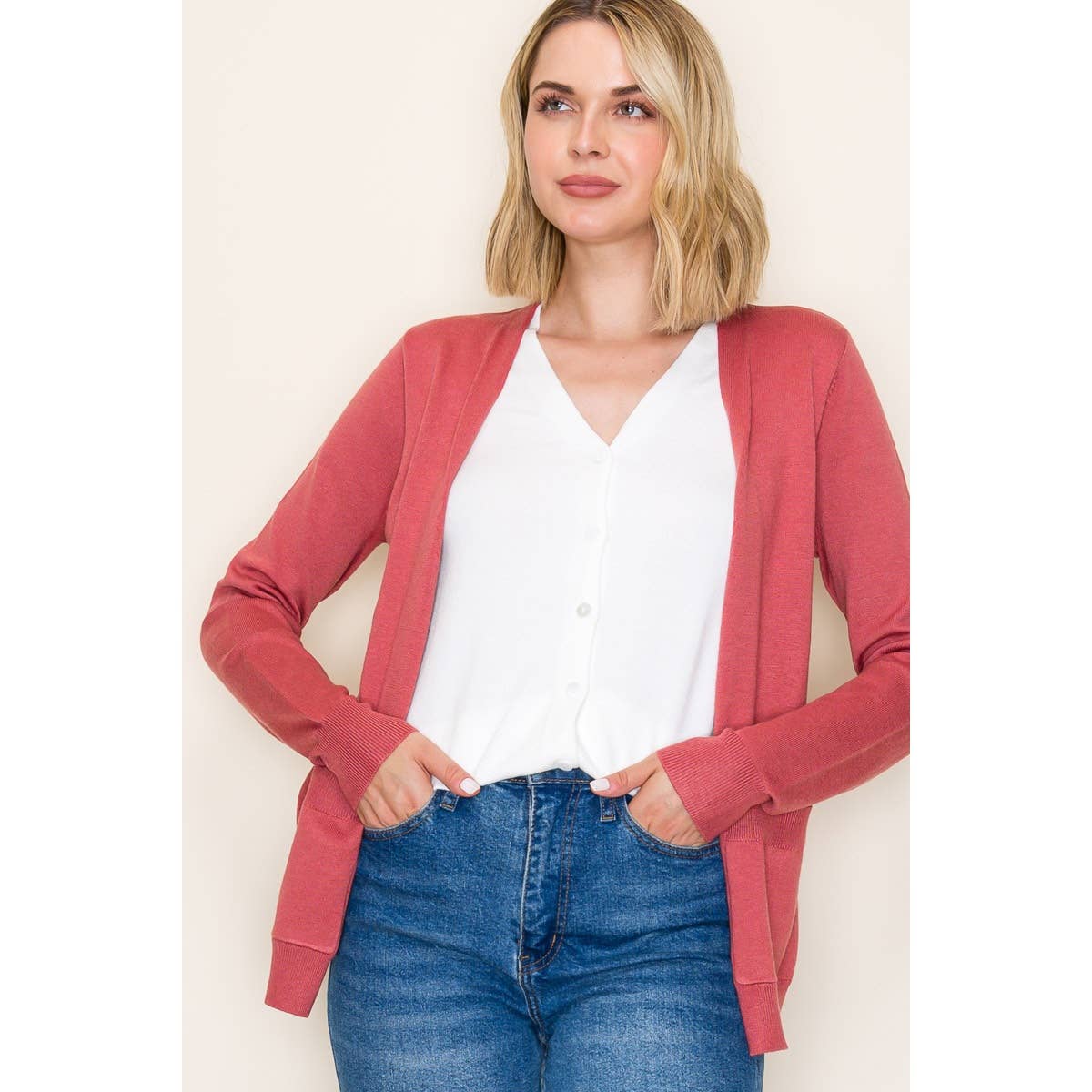 STACCATO - Vendita all'ingrosso Cardigan - Donna - CARDIGAN MAGLIONE SCOLLO A V 2FER23