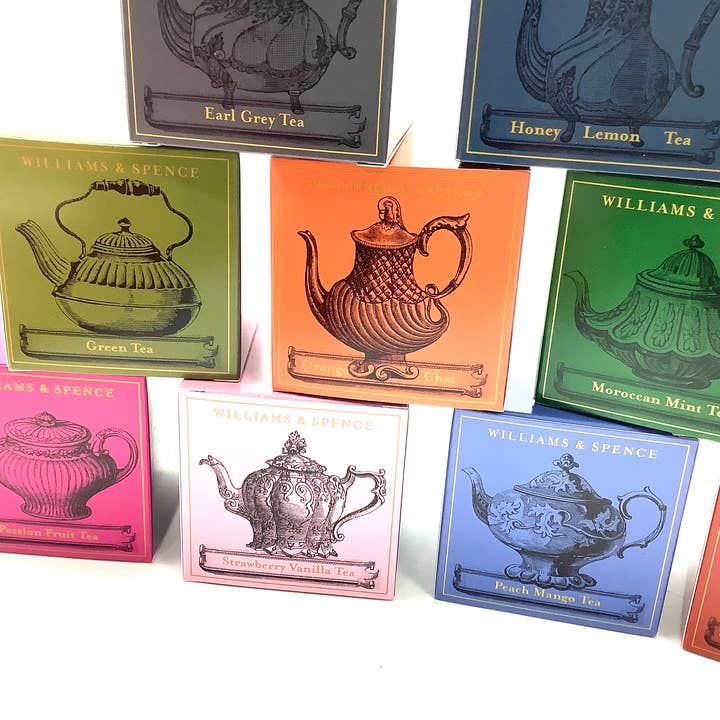 All Little Cute Things - Wholesale Tea Bags - Vintage Silver Teapots Antiques Assorted Tea Boxes