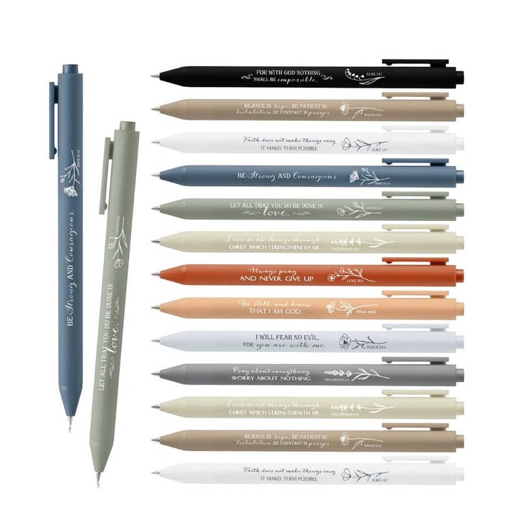 Cross and Crowns - Wholesale Pen - Christian scripture ball point pens