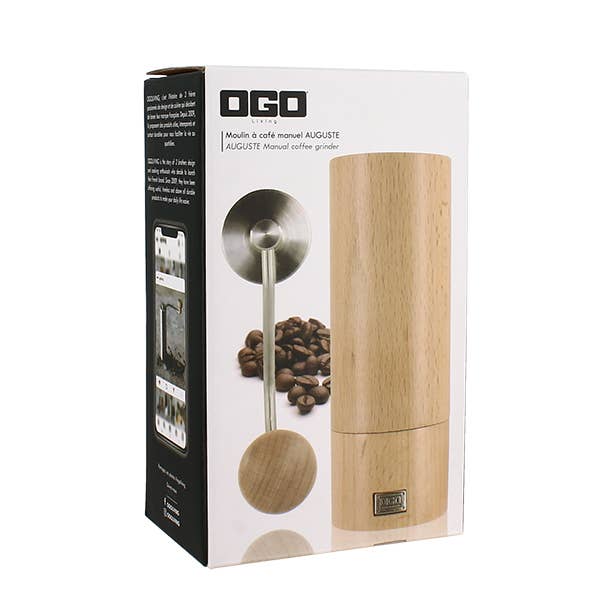 Ogo living - Venta al por mayor Molinillos de café - Molino de café manual de madera de haya3