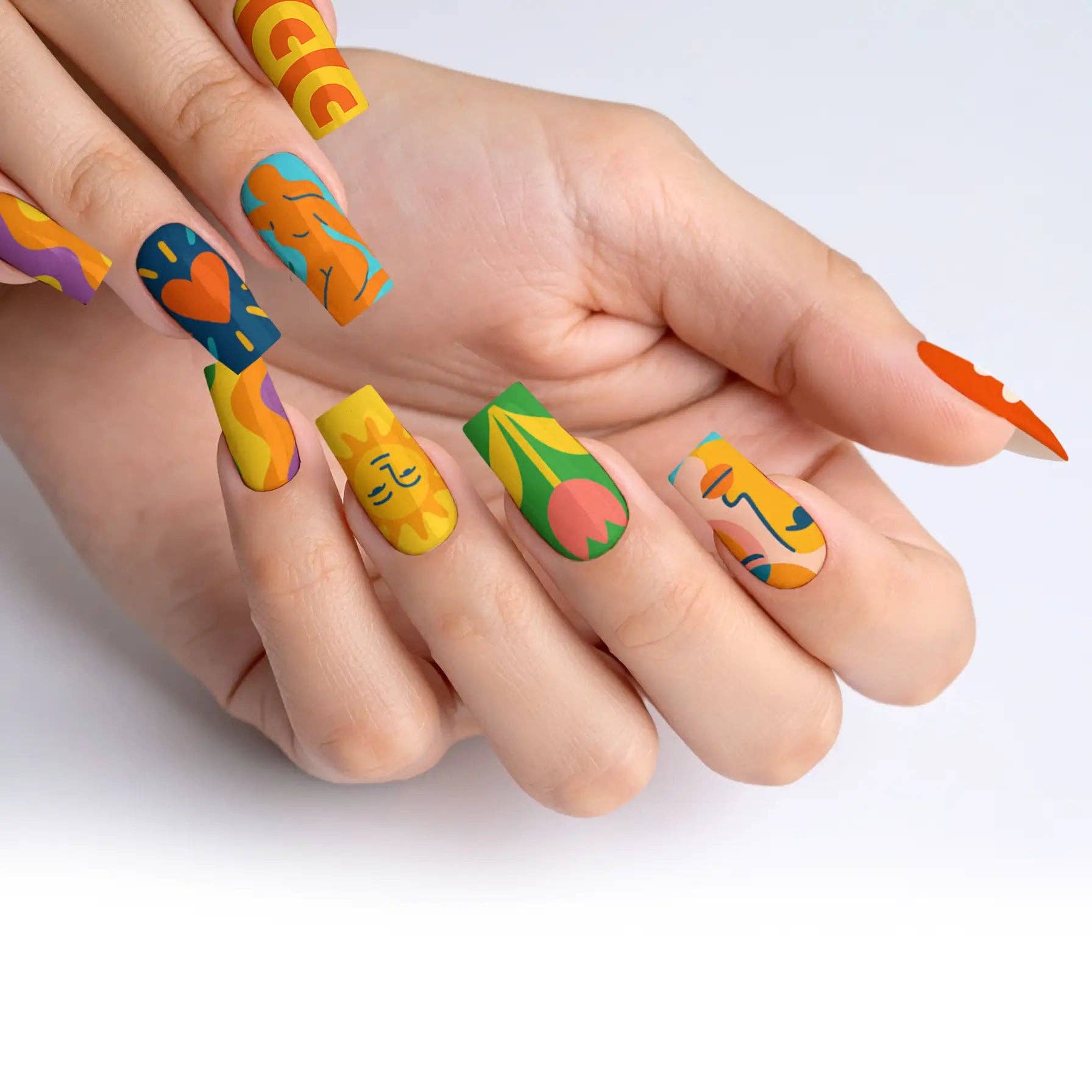 FYNE BODY - Wholesale Press-on/fake nails - Splat-tastic Canvas Creativity Press-On Nails38