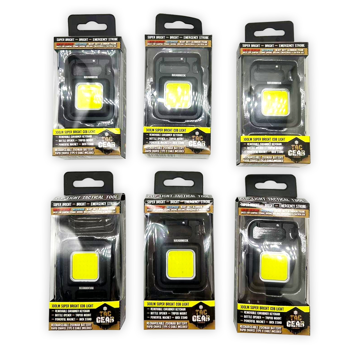 Novelty Brands - Wholesale Handheld Flashlight - Tac Gear Clip Light Tactical Multi Tool - 6/Display2