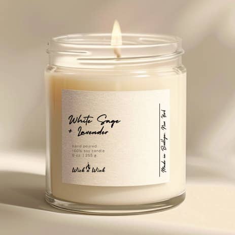 Hvid Salvie + Lavendel for engroshandel hos WickNWink