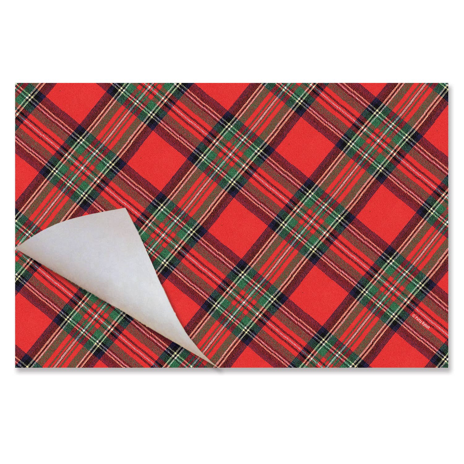 CounterArt/Highland Home/Thirstystone - Wholesale Disposable Placemat - "Christmas Plaid" Premium Paper Stock Placemats 24 Sheet4