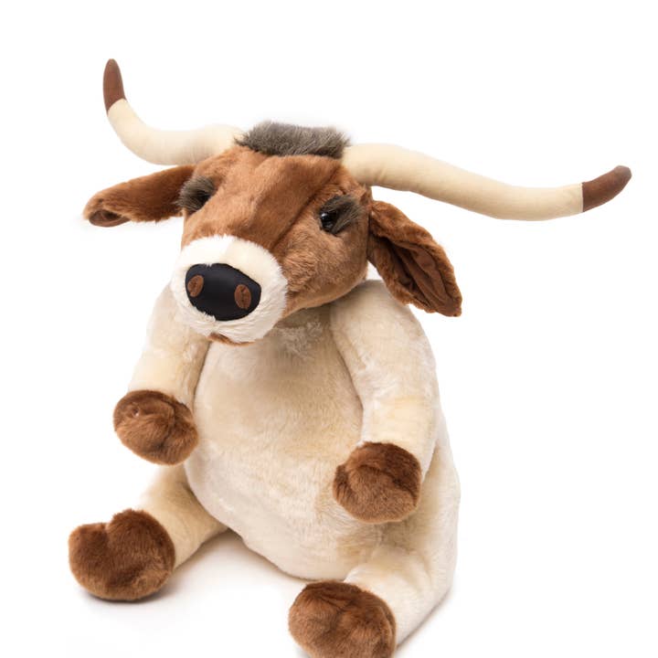 Large Sitting Longhorn Stuffed Animal for wholesale by Carstens, Inc.
