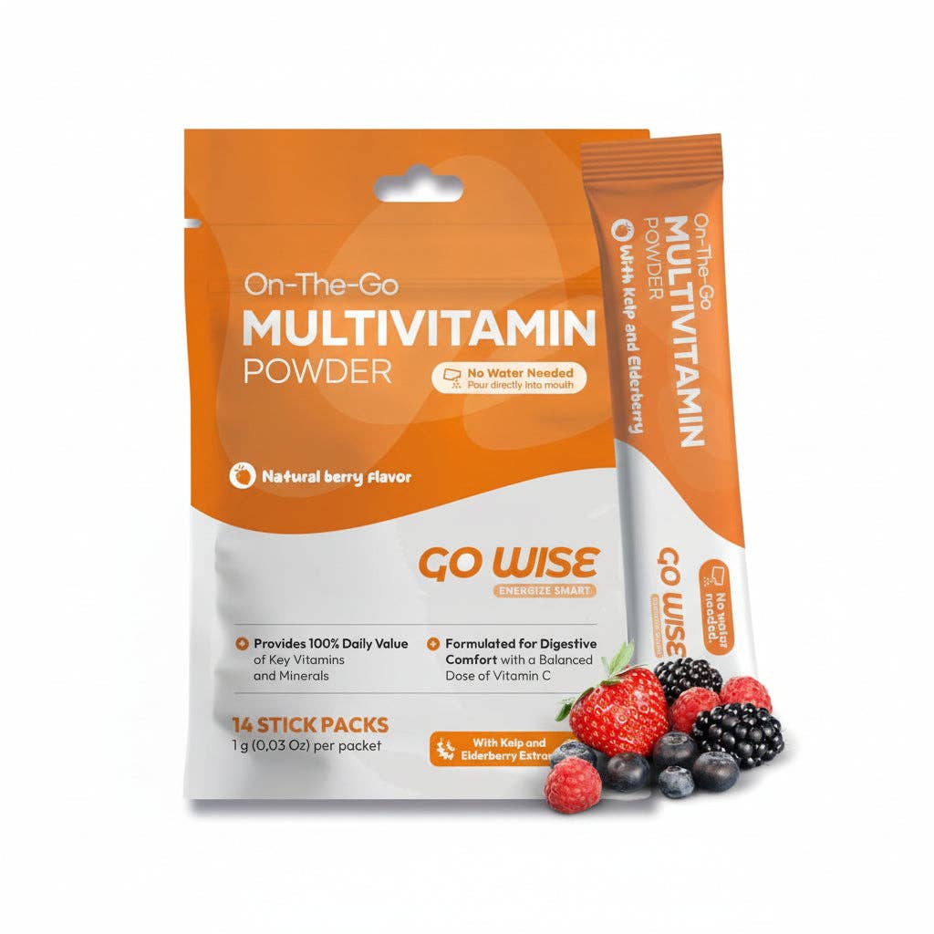 Go Wise - Wholesale Oral Supplement/Vitamin - On The Go Multivitamin Powder Stick Packs- No Water Needed11