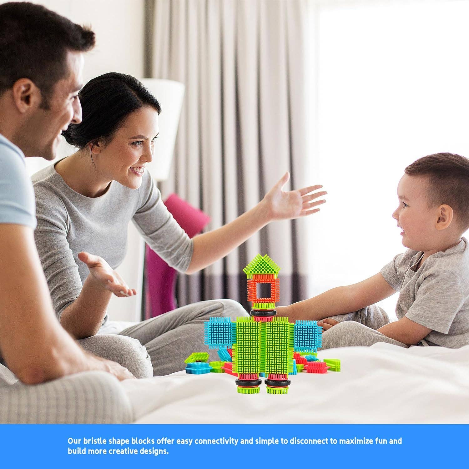 AZ Trading & Import (Toys, RC Toys & More) - Wholesale Building Set - Kids - Colorful Bristle Shape Building Blocks | 112 Pieces3