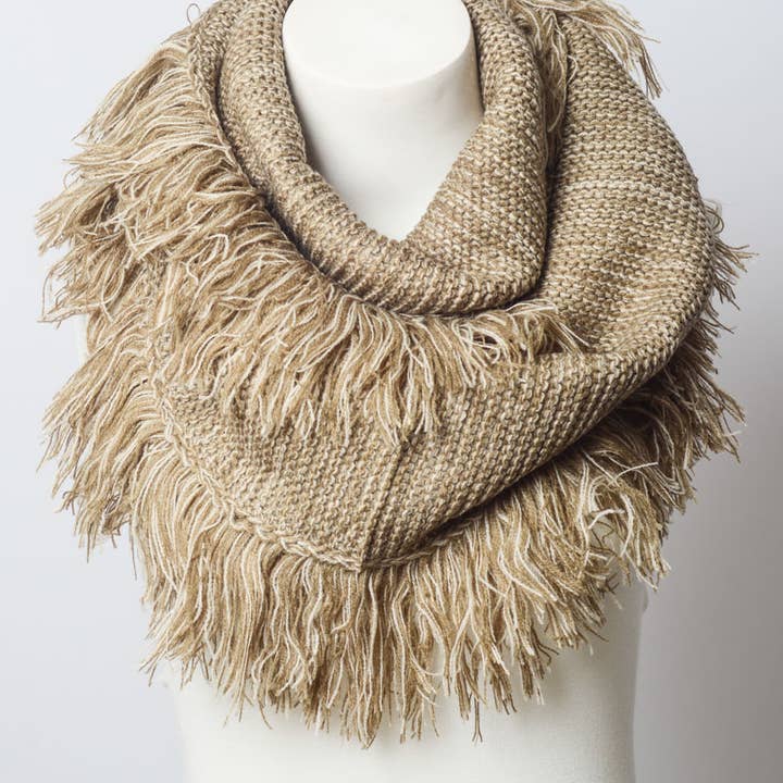 Leto Accessories - Wholesale Scarf - Women's - Soft and Warm Marled Knit Infinity Loop Scarf ♾️
