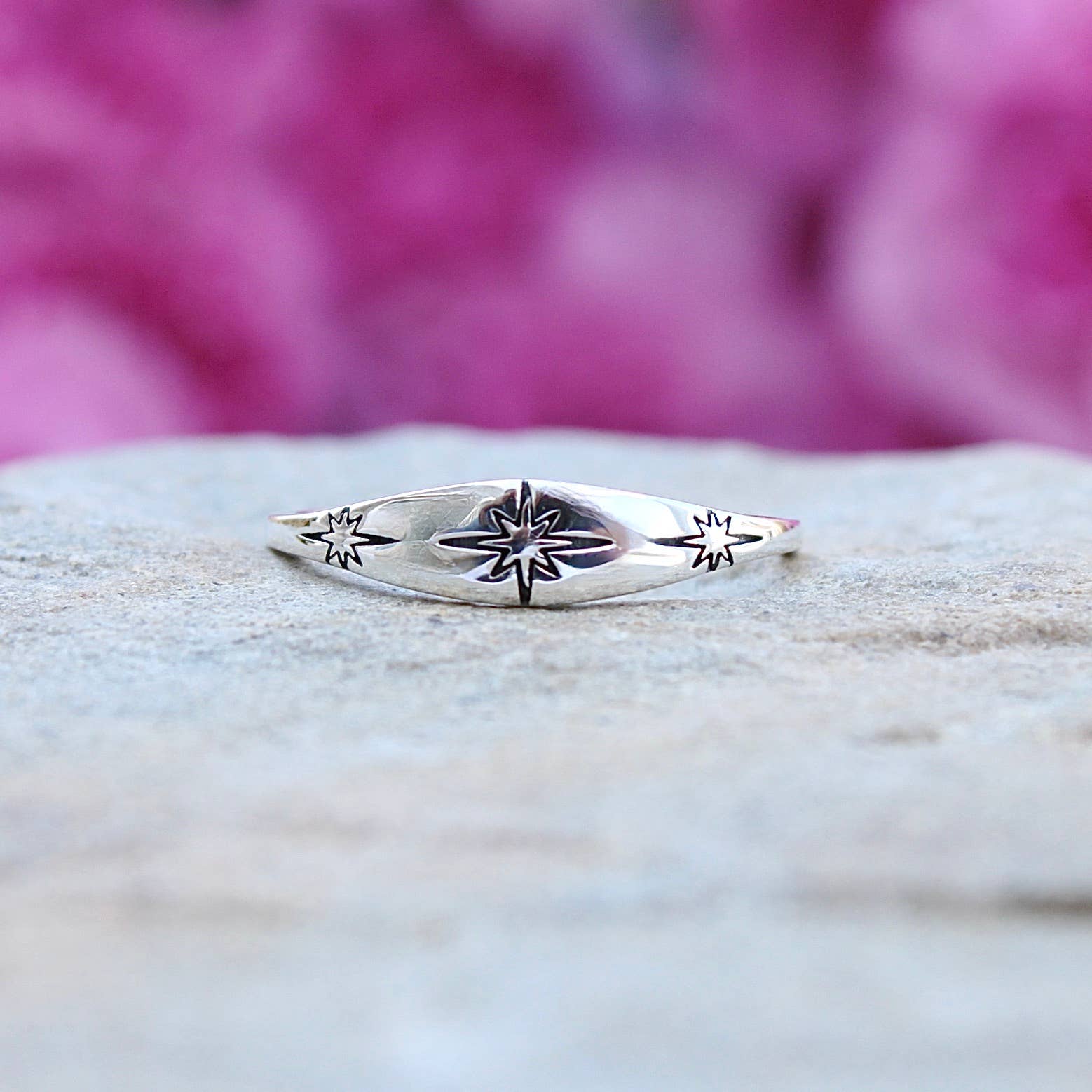 Moonrise Jewelry - Wholesale Band/Stacked Ring - Sterling Silver Stars Band/Stacked Ring1