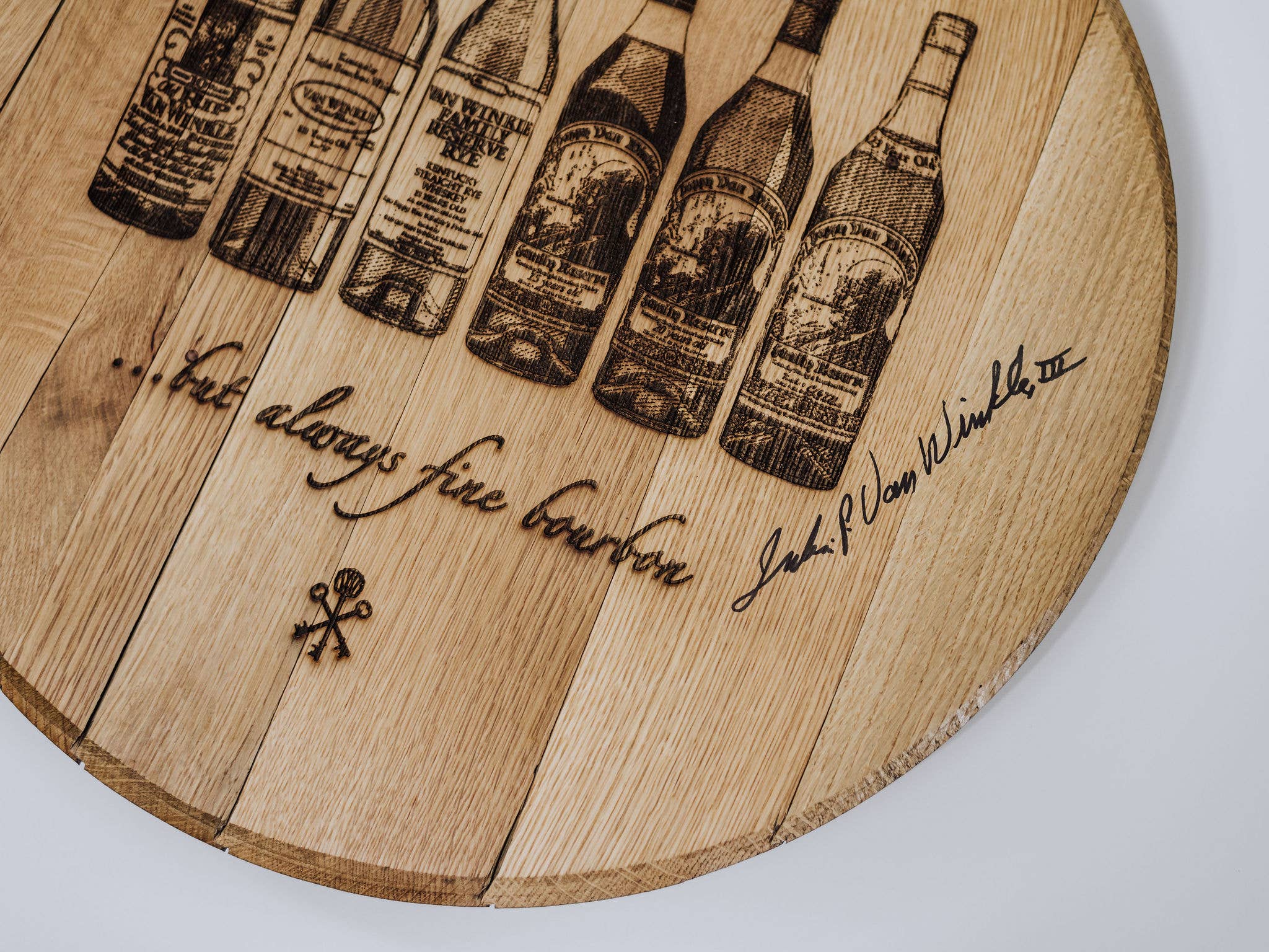 Pappy & Company - Wholesale Sign - Limited Edition Authentic Bottle Flight Barrel Head2