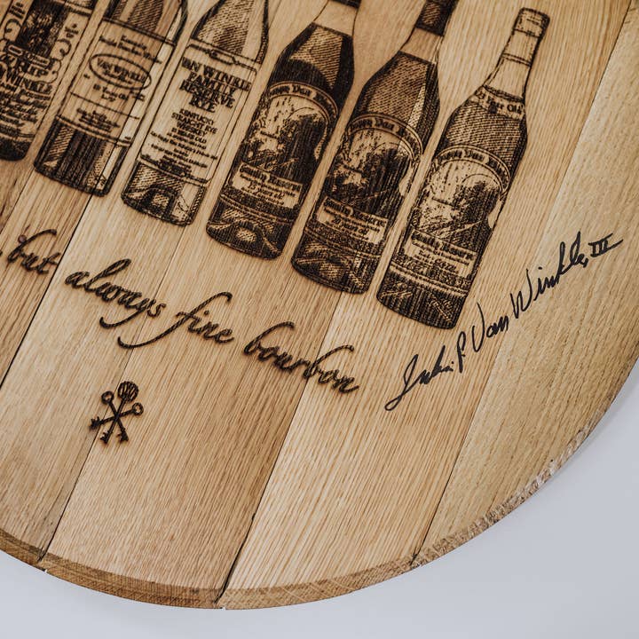 Pappy & Company - Wholesale Sign - Limited Edition Authentic Bottle Flight Barrel Head2