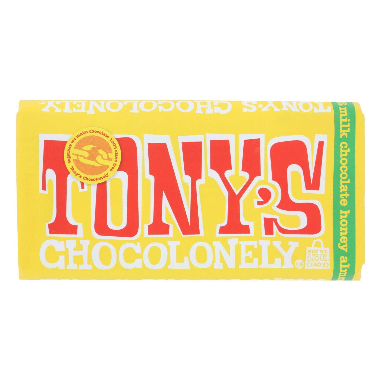 Ware Spark - Wholesale Chocolate Bar - Tony's Chocolonely - Bar Chocolate Hny Almnd Noug - Case Of 15 - 6.35 Oz0