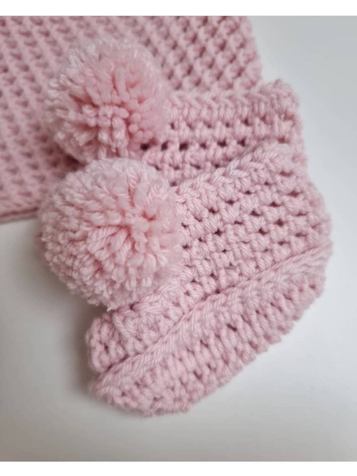 Baby Raspberry - Vendita all'ingrosso Stivaletti - Neonati - Stivaletti con pompon all'uncinetto