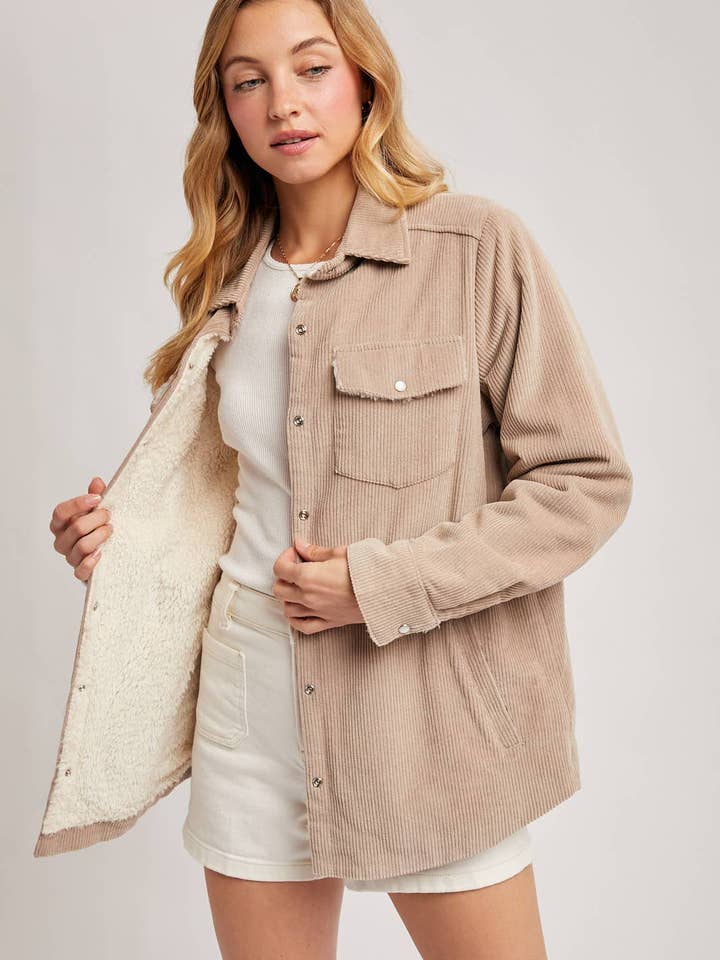 Camel CORDUROY SHERPA for wholesale on Faire23