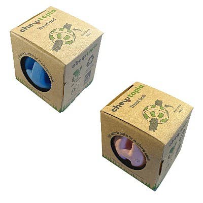 Chewtopia Treat Ball - Pack of 6  3 Blue/3 Pink for wholesale by Classic Pet Products