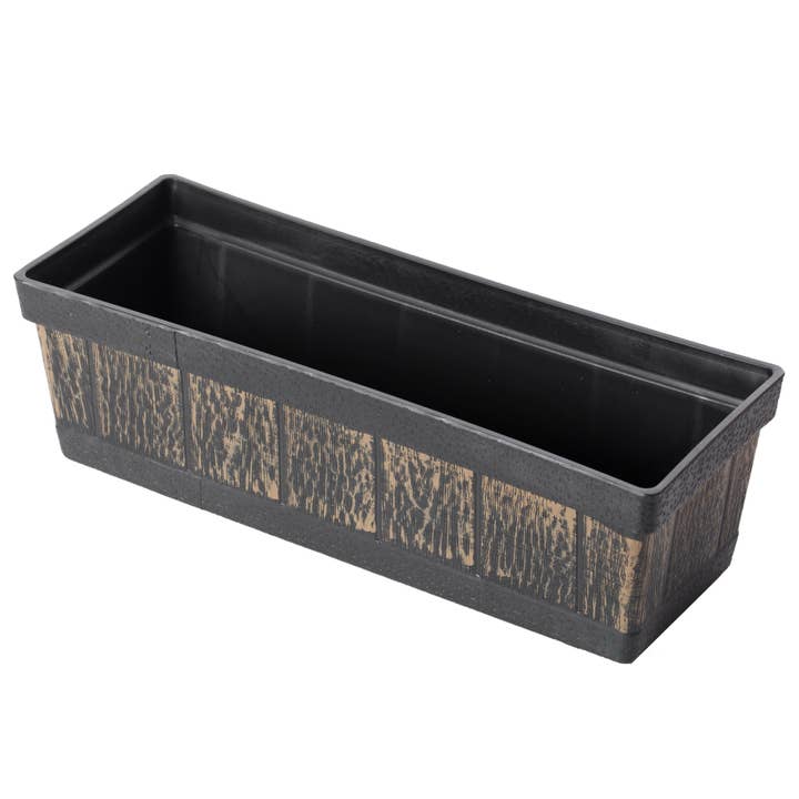 Quickway Imports – suporte para vasos de plantas por atacado – Caixa de plantador de plástico para calha retangular externa e interna, Veg9