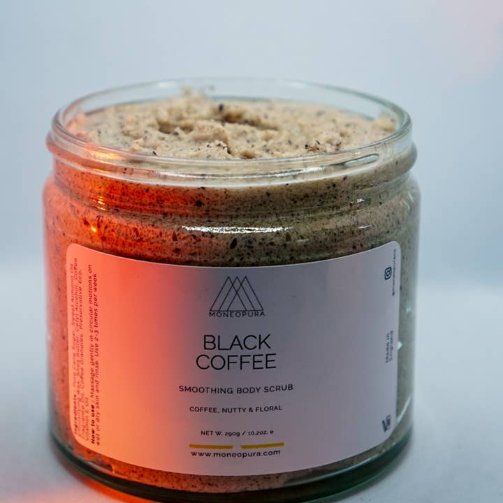 Moneopura - Wholesale Body Scrub/Exfoliant - BLACK COFFEE BODY SCRUB - 8.4oz/250ml4