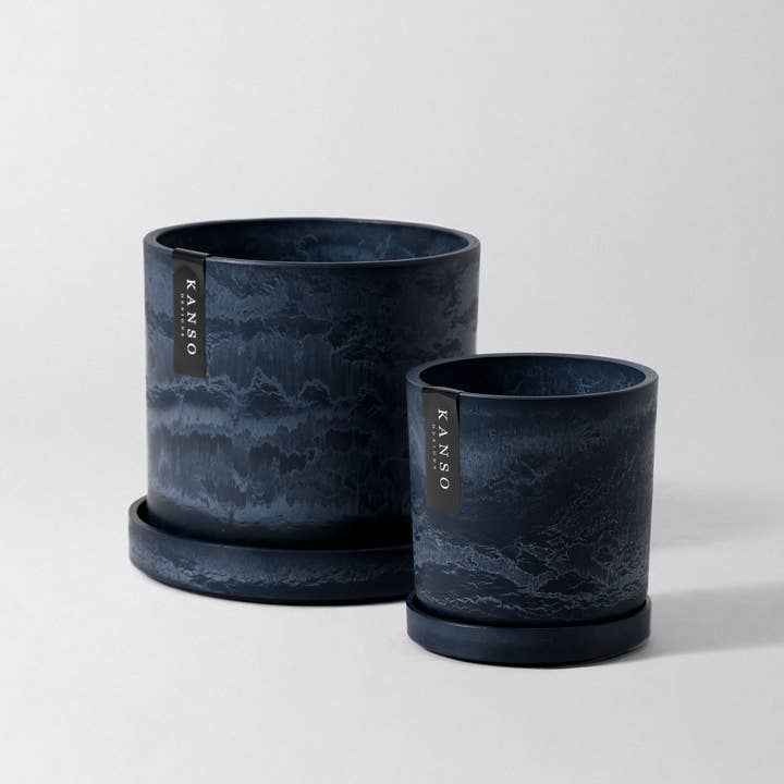 Kanso Designs - Wholesale Plant Pot - 7" & 4" Signature Planters & Saucer - 2PCS | Earth Colorways
