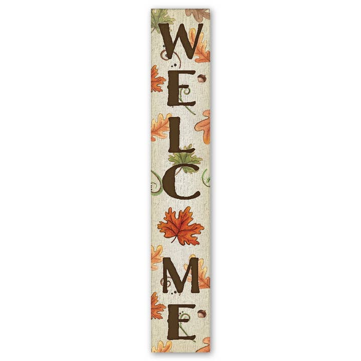 ST Creations - Wholesale Sign - Welcome Leaves & Acorns - Porch Board™