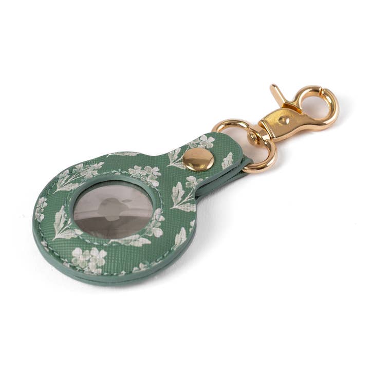 Forget Me Nots Sage AirTag Keychain for wholesale by Elyse Breanne Design