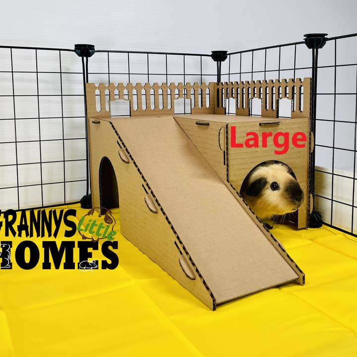 Grannys Little Homes - Wholesale Pet Toy - Not Cat/Dog - Cardboard Hide with Ramp2