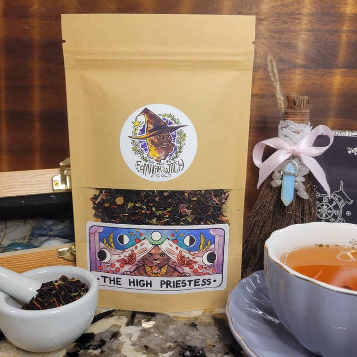 The Familiar Witch Co - Wholesale Loose Tea - The High Priestess Dessert Tarot Tea