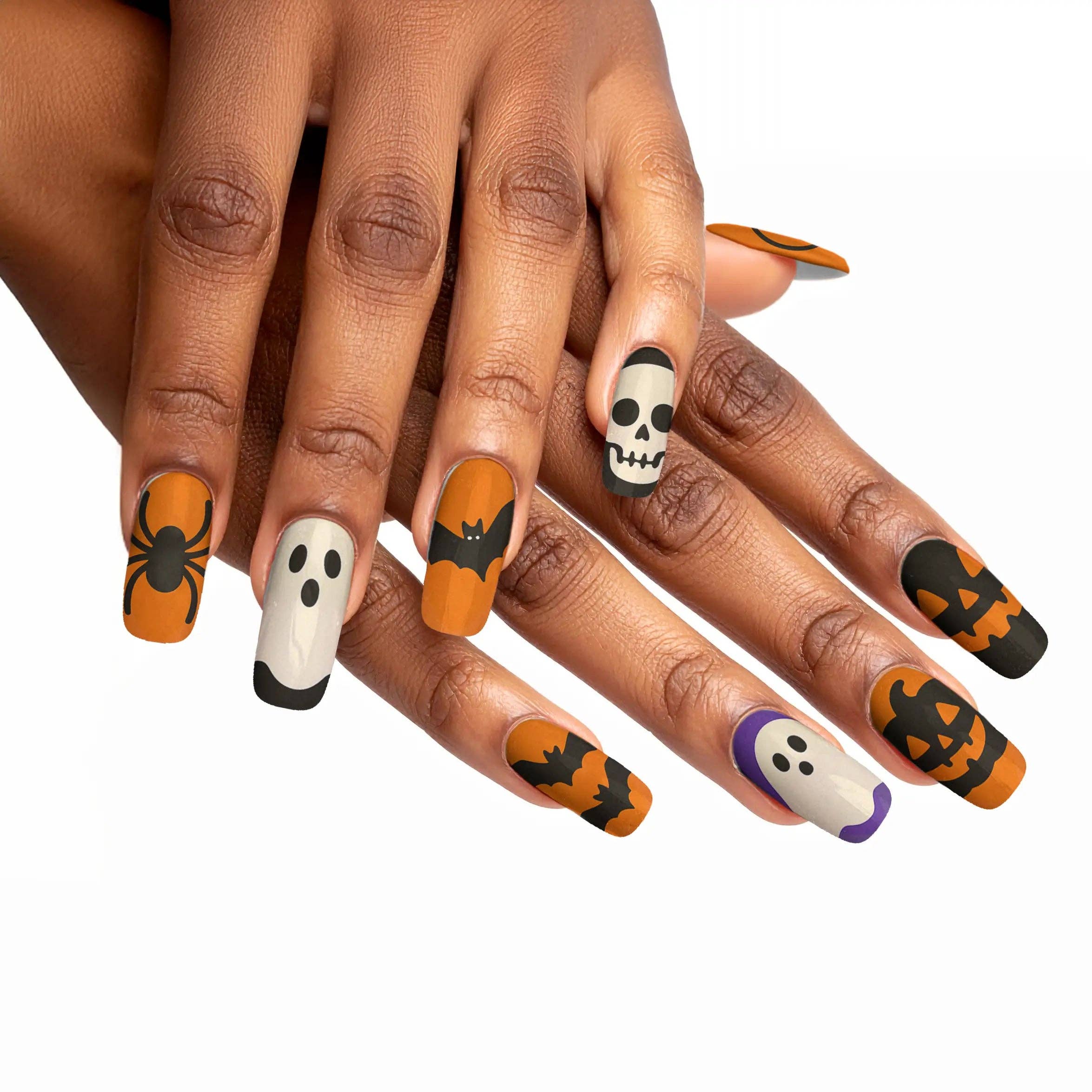 FYNE BODY - Wholesale Press-on/fake nails - Pumpkin Patch Glam Halloween Press-On Nails78