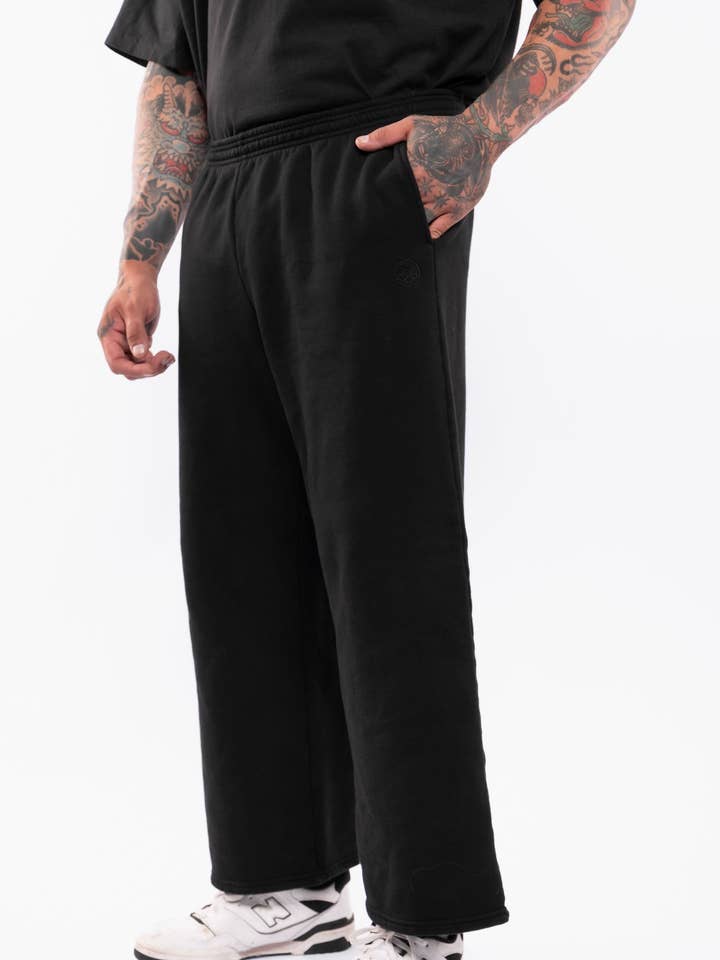 The Icon Luxe Wide Leg Sweatpants for wholesale by Kinda Fit Kinda Fat
