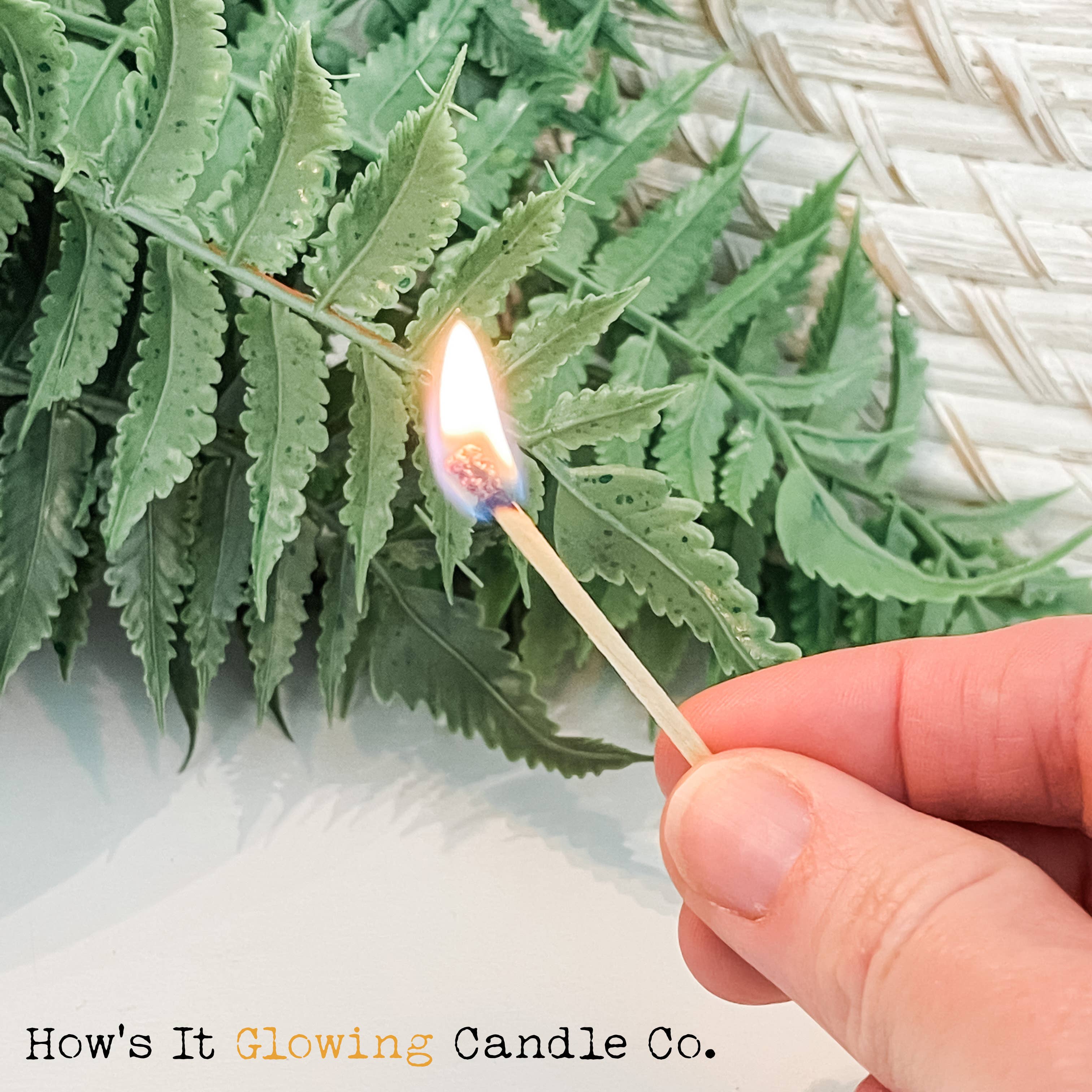 How's It Glowing Candle Co. - Wholesale Matches - Apothecary Vial Safety Matches & Striker | Glass w Cork Lid6